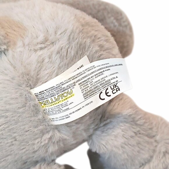 Kellytoy Gray Elephant Rattle Crinkle Lovey Plush Stuffed Toy 12" - Picture 6 of 6